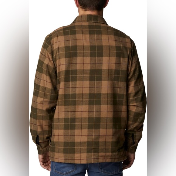 NWT Columbia Men's Cornell Woods Fleece Lined Shirt Jacket Size Large - Picture 4 of 8